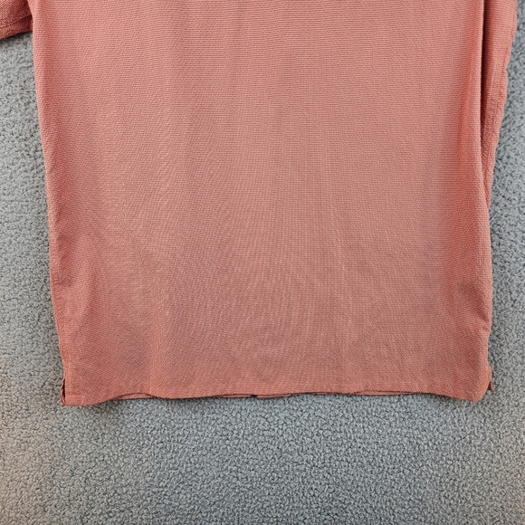 World Wide Sportsman Orange Seersucker Fishing Boating Shirt Sz L Vented - Picture 8 of 10